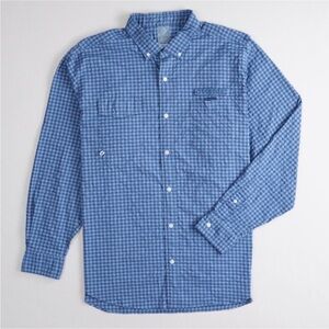 Vineyard Vines blue check Harbor long sleeve shirt Size XL